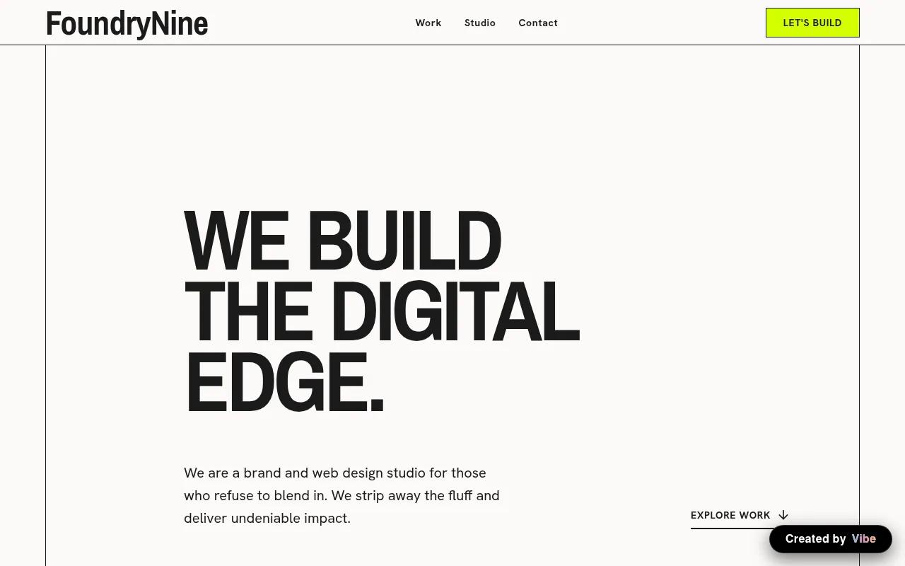 Foundry Nine