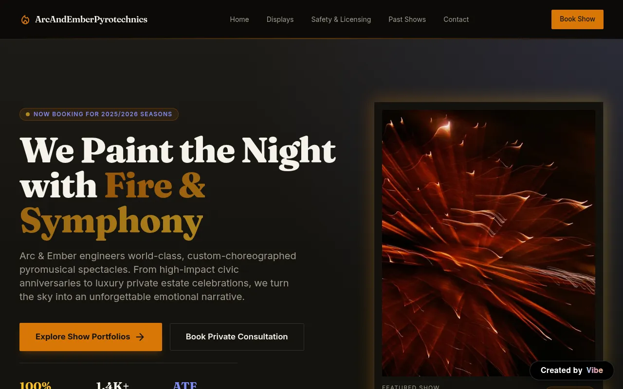 Arc And Ember Pyrotechnics