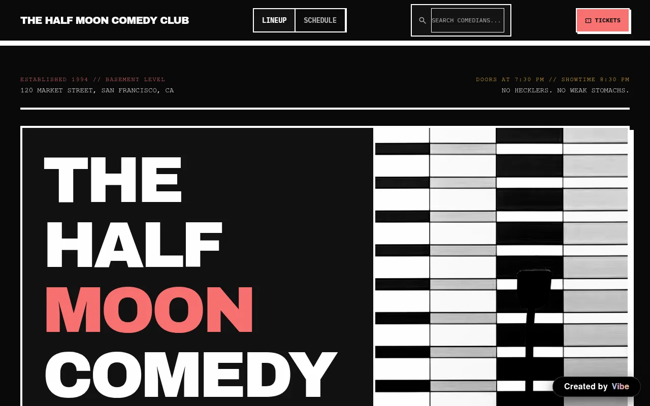 The Half Moon Comedy Club