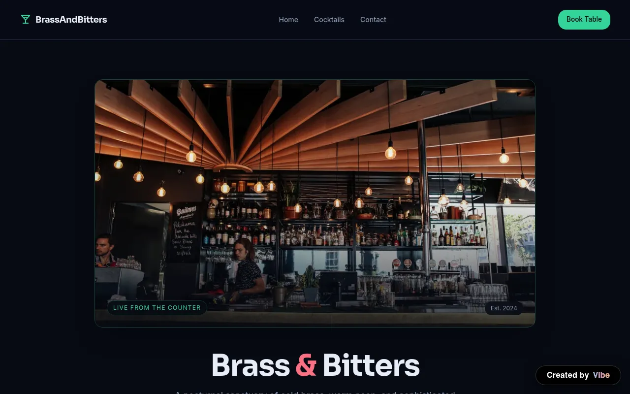 Brass And Bitters