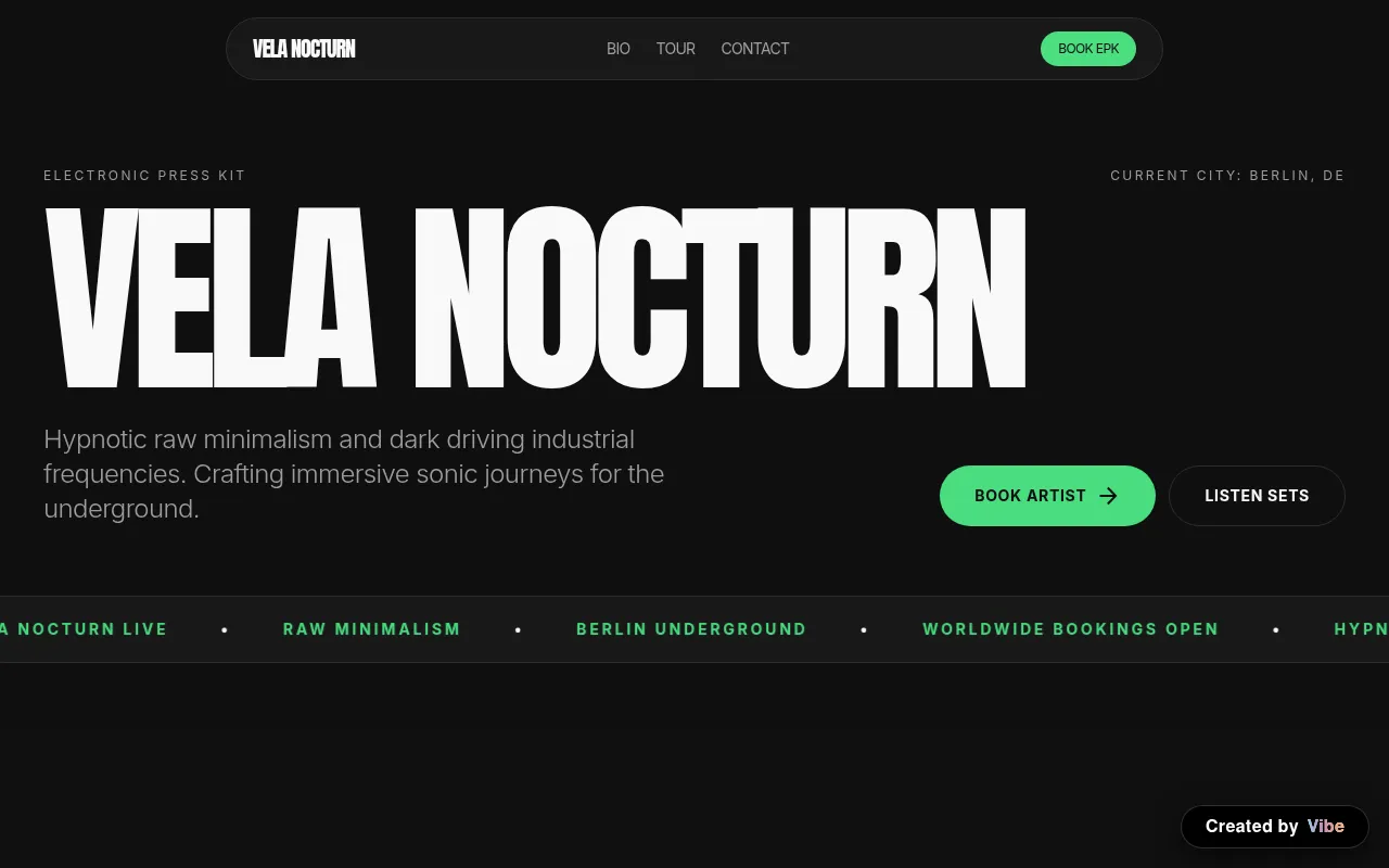 Vela Nocturn EPK